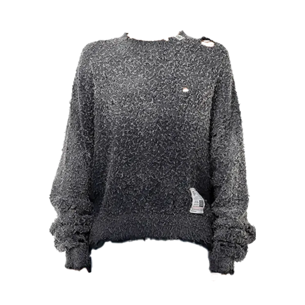 Maison MIHARA YASUHIRO Sun Faded Like Knit Sweater "Black"