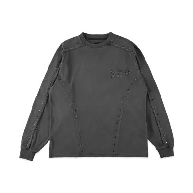 WIND AND SEA Sulfer Acid Studs C-off L/S Top "Chacoal"