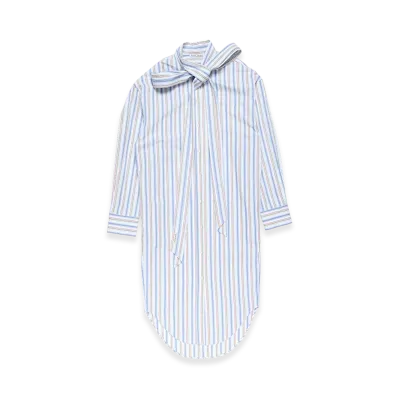 Acne Studios Striped Shirt Dress "Blue/Red"