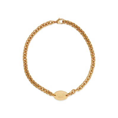 Dsquared2 D2 Tag Chain Necklace "Gold"