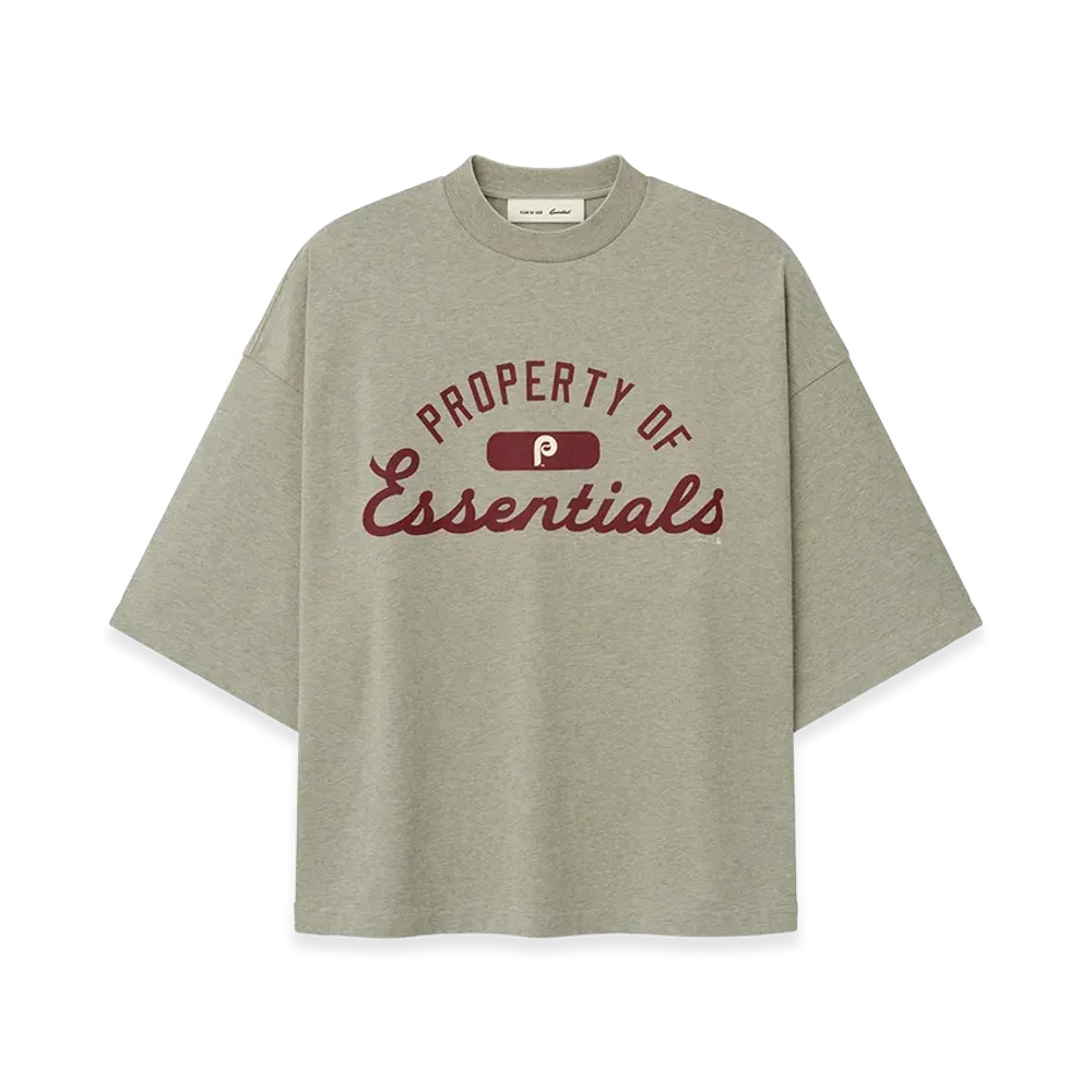 FEAR OF GOD ESSENTIALS Phillies Merch Tee "Seal Heather"