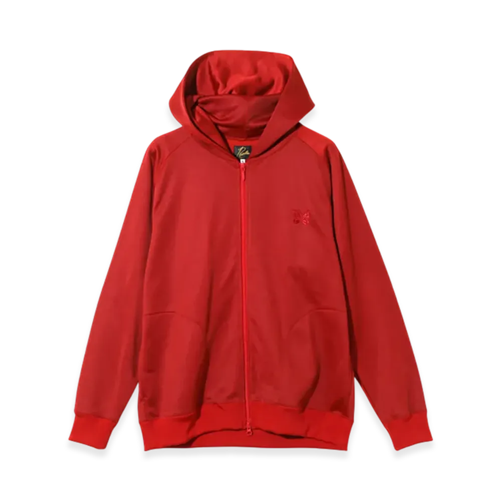 NEEDLES Zipped Hoody - Bright Jersey "Red"