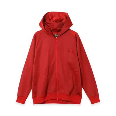 NEEDLES Zipped Hoody - Bright Jersey "Red"