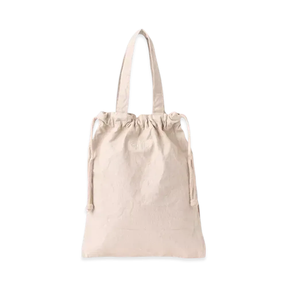 RHC Ron Herman 2 Way Drawstring Tote Bag (S) "Light Beige"
