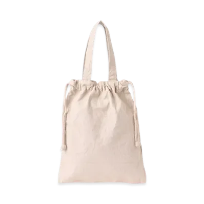 RHC Ron Herman 2 Way Drawstring Tote Bag (S) "Light Beige"