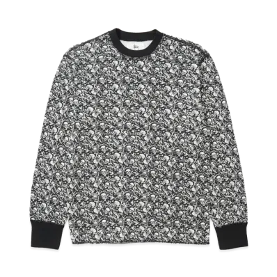 Stussy Pigment Dyed LS Thermal "Bones"