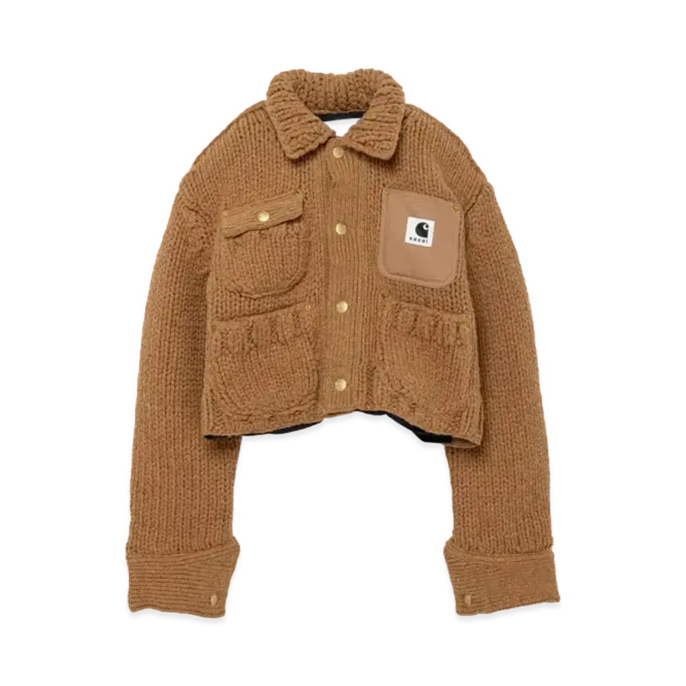 Carhartt WIP x sacai Knit Jacket Michigan "Beige"