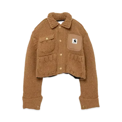Carhartt WIP x sacai Knit Jacket Michigan "Beige"