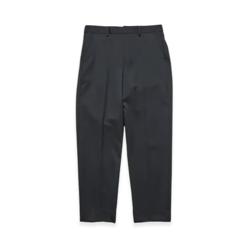 SOPHNET. Flannel Wool Shirring Slim-Fit Slacks "Black"