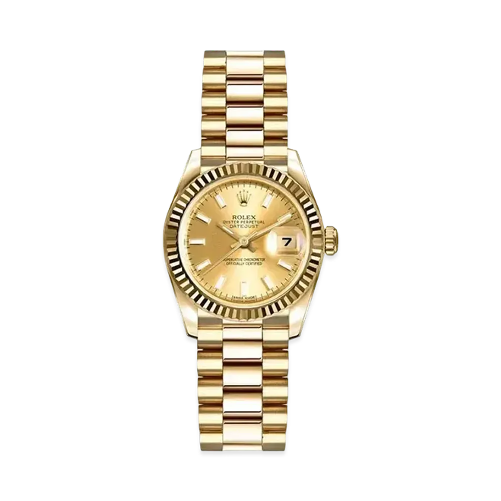 ROLEX Lady-Datejust "Champagne/Yellow Gold"