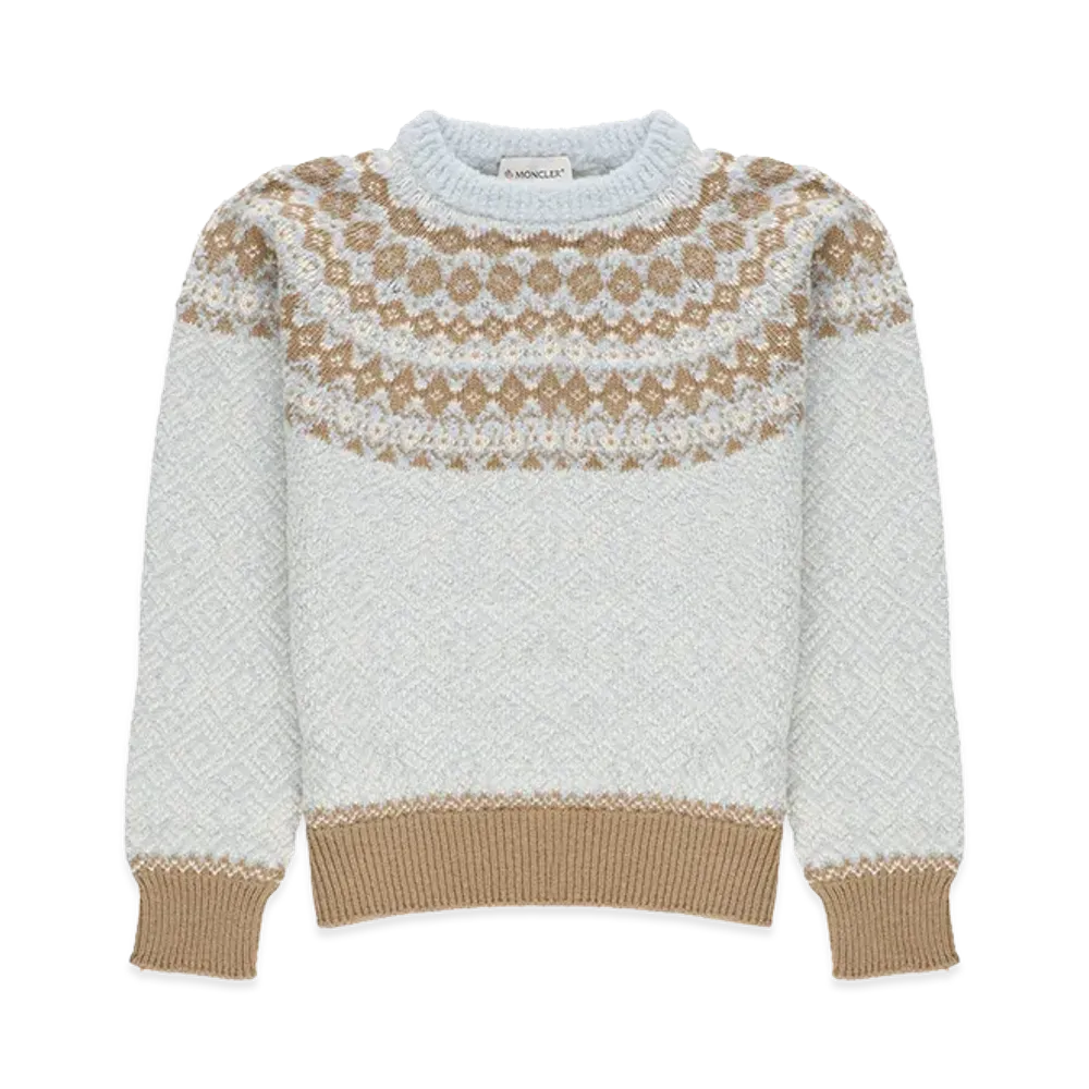MONCLER Kids Sweaters "Light Blue"