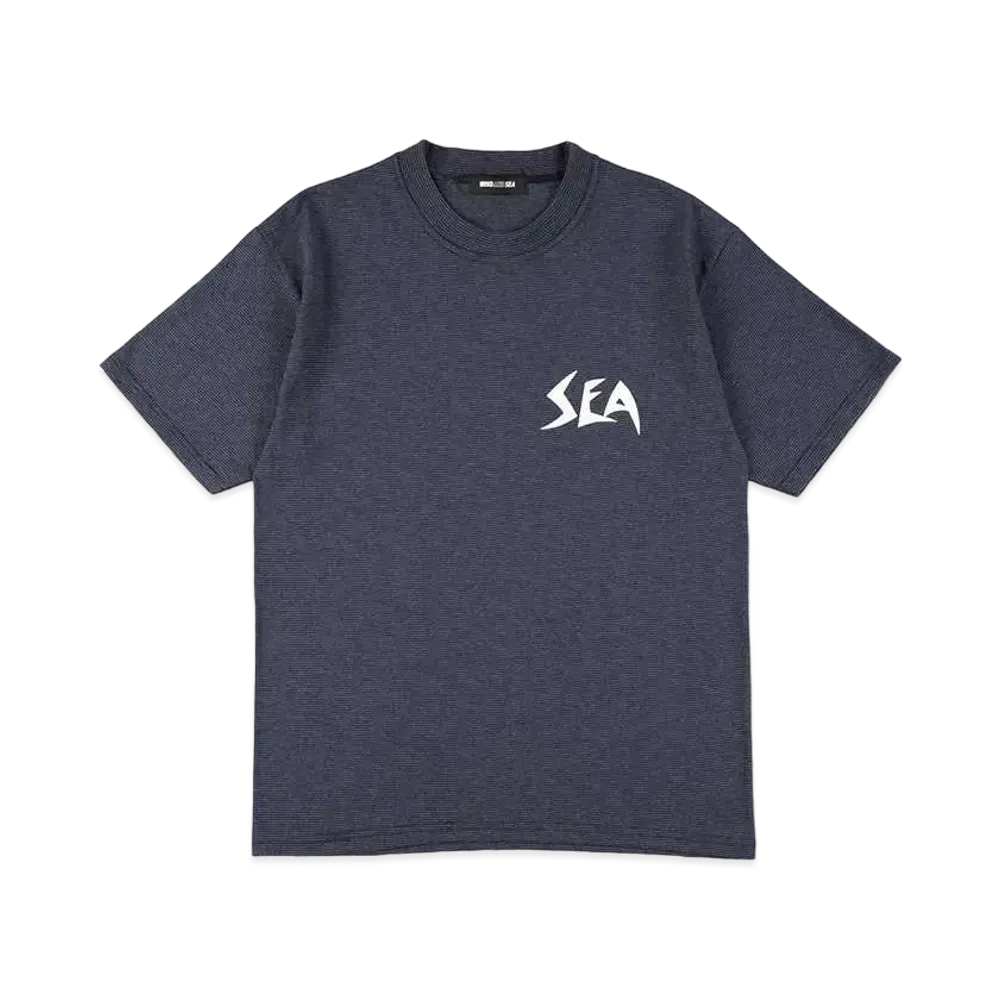 WIND AND SEA Seasidal Micro Stripe S/S Tee "Navy"