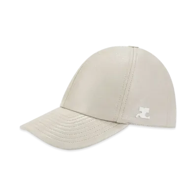 Courreges Reedition Vinyl Cap "Mastic Grey"