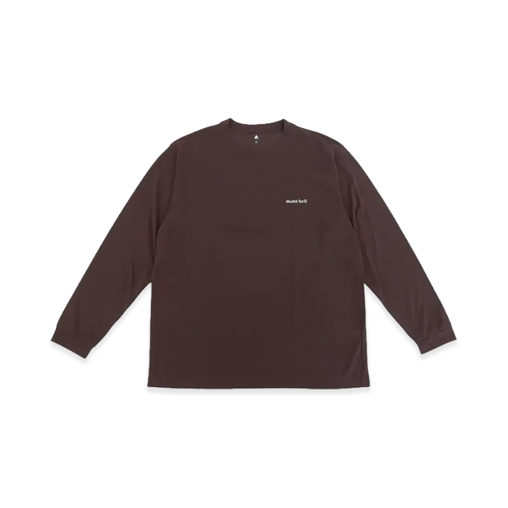 mont-bell WIC. Long Sleeve T-Shirt Men's "Dark Brown"