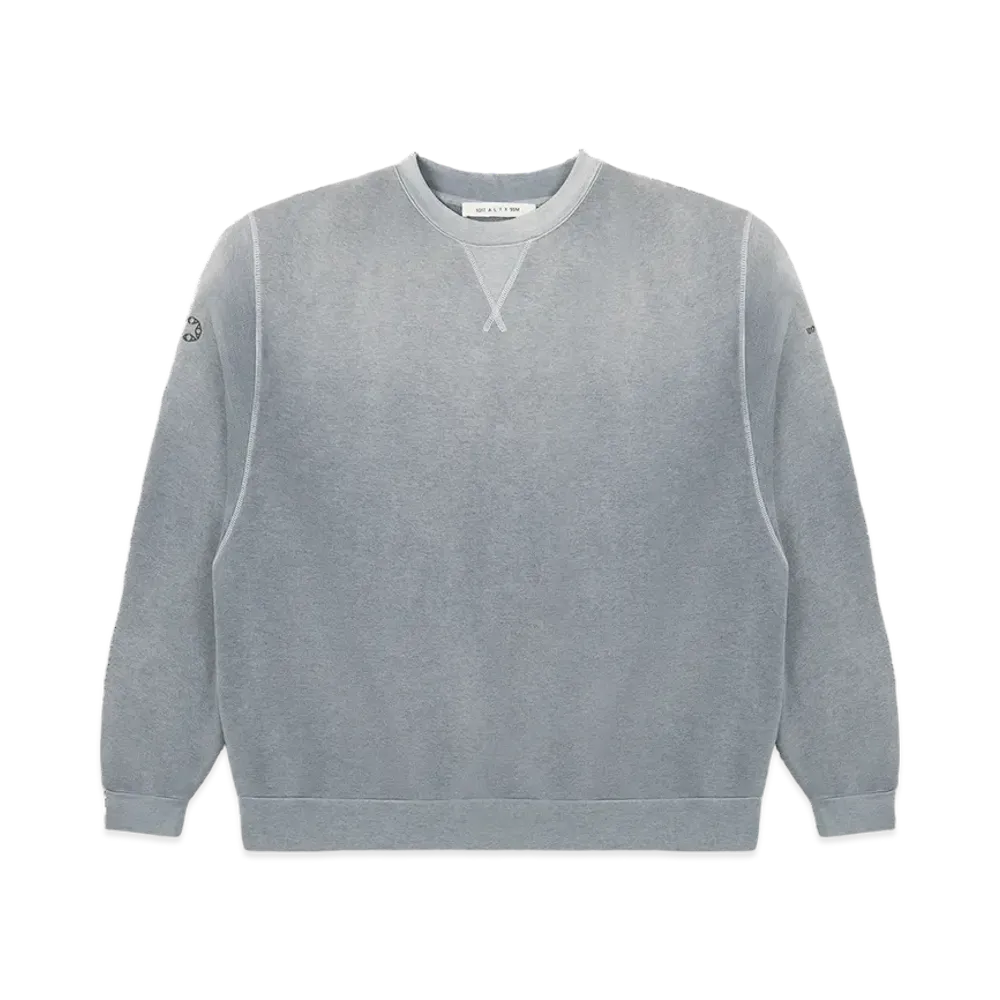 1017 ALYX 9SM Garment Dye Boxy Crewneck Sweatshirt "Grey"