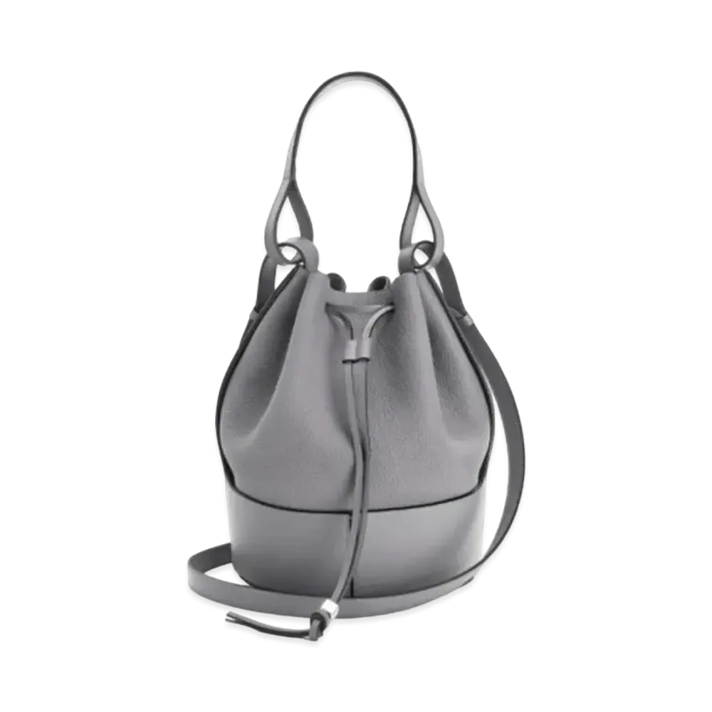 LOEWE Balloon Bag In Grained Calfskin "Smoke"