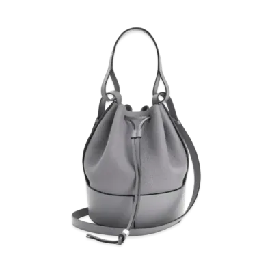 LOEWE Balloon Bag In Grained Calfskin "Smoke"