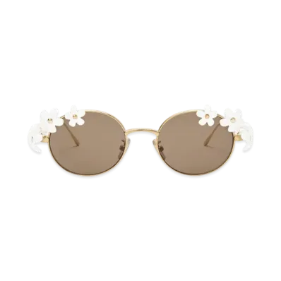 LOEWE Daisy Field Sunglasses "White"