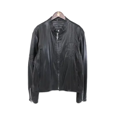 Chrome Hearts Racing Osaka 10th Anniversary Line Riders Leather Jacket "Black"
