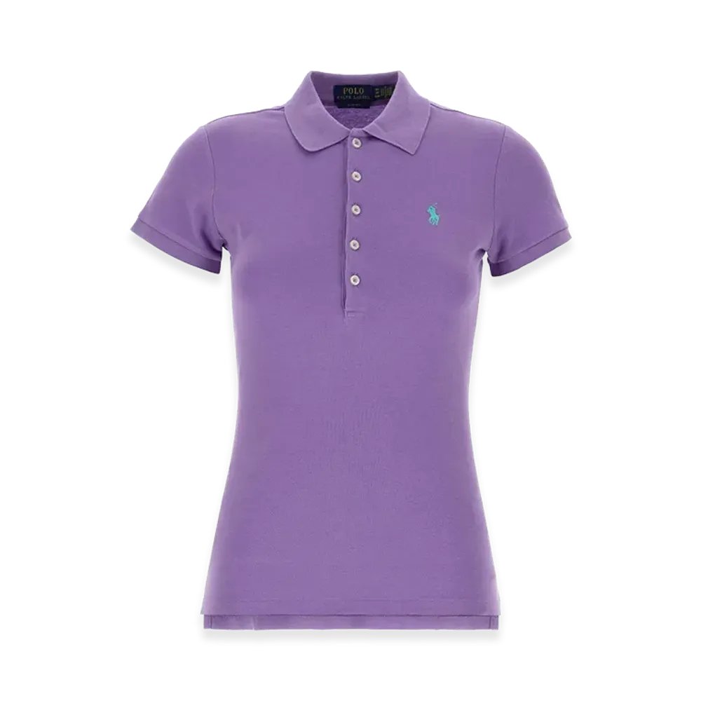 Polo Ralph Lauren Women's Cotton Polo Shirt With Logo "Purple"
