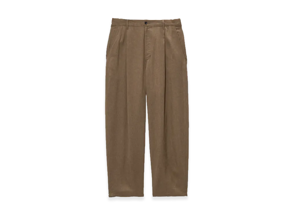 Graphpaper Linen Cupro Oversized Slacks "Brown"