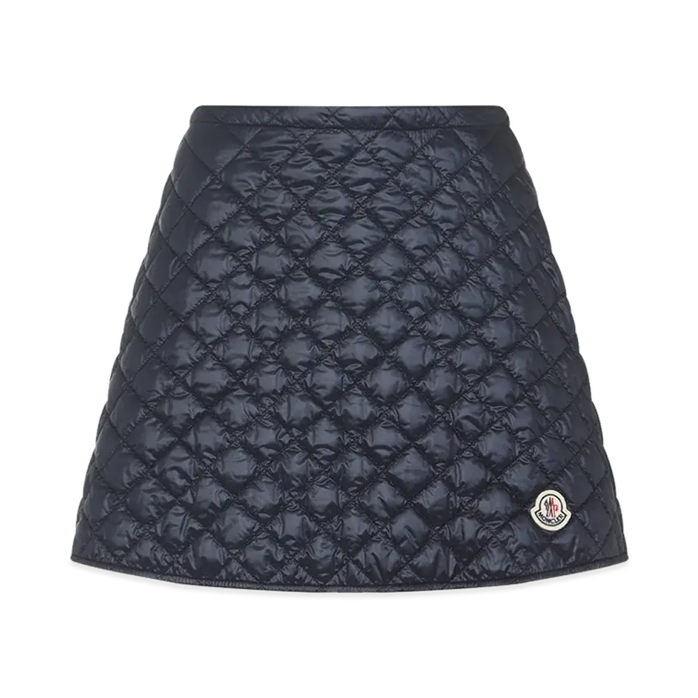 MONCLER Women's Polyamide Mini Skirt "Dark Blue"