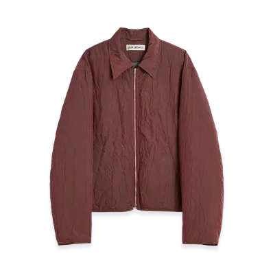 OUR LEGACY Slight Jacket "Shining Cherry Crinkle Solaro"