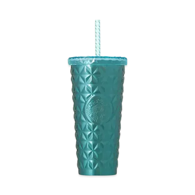 STARBUCKS Stainless Steel Cold Cup Tumbler 591ml "Turquoise"