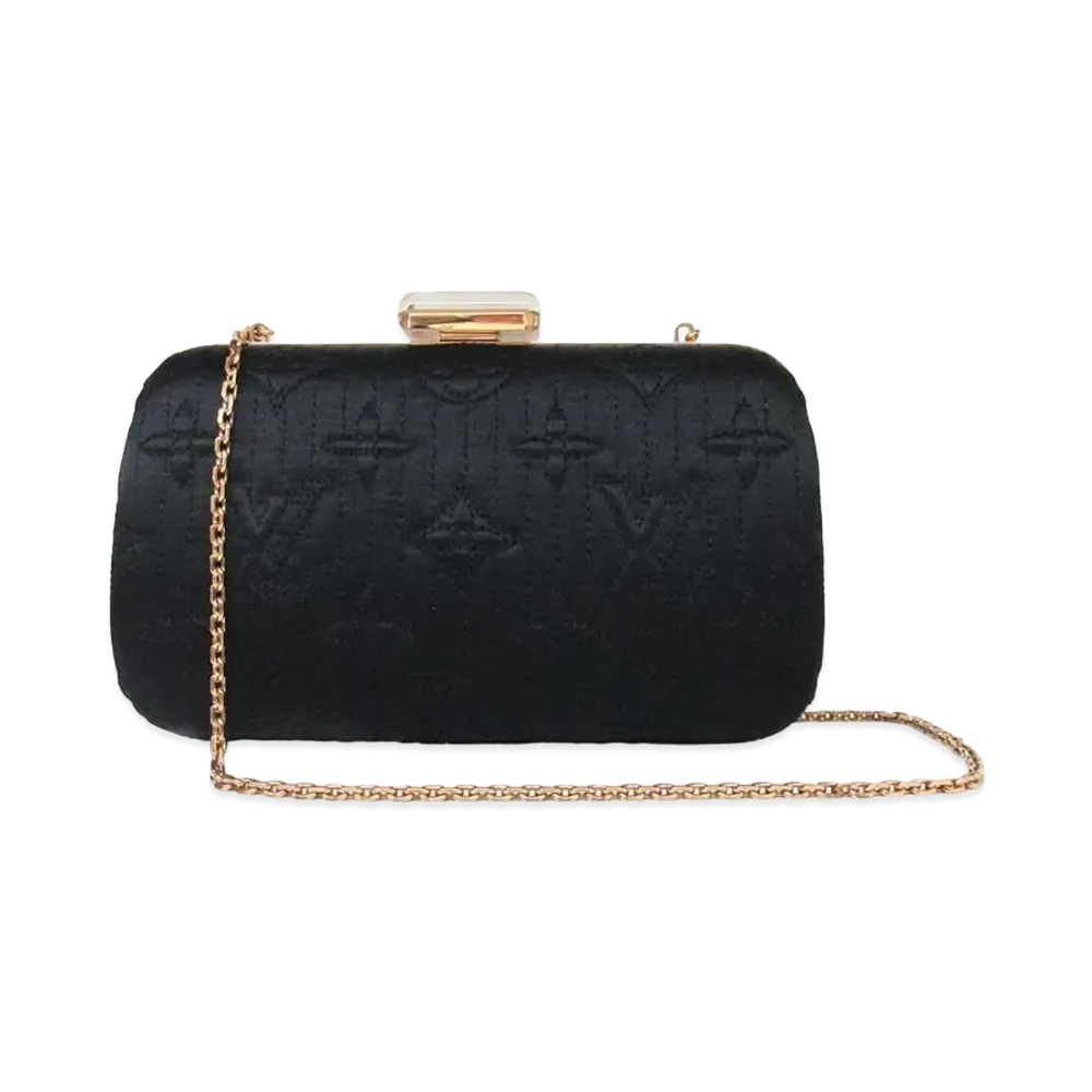 Louis Vuitton Monogram Motard Minaudiere Chain Shoulder Bag "Noir"