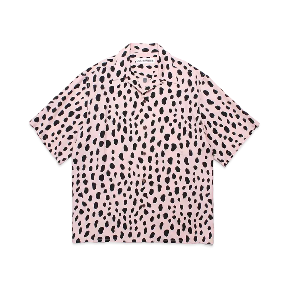 WACKO MARIA Leopard Hawaiian Shirt "Pink"