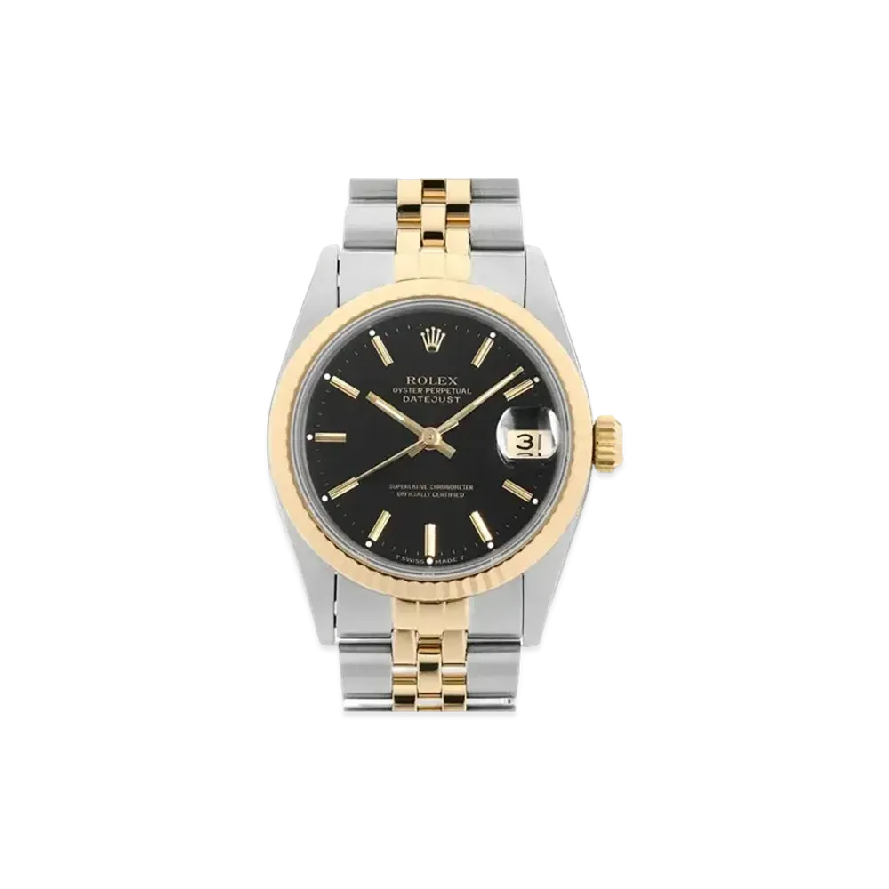ROLEX Datejust "Black/Stainless Steel/Yellow Gold"