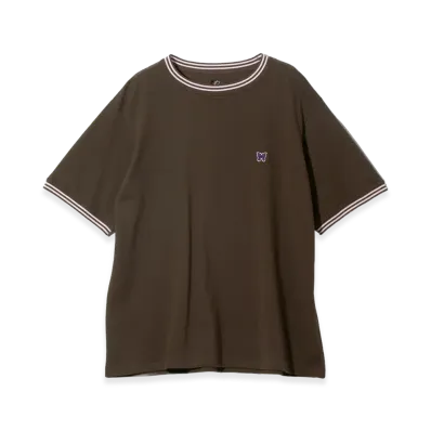 NEEDLES Ringer Tee Cotton Pique "Brown"