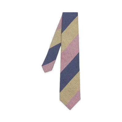 Paul Smith Block Stripe Tie "Pink"
