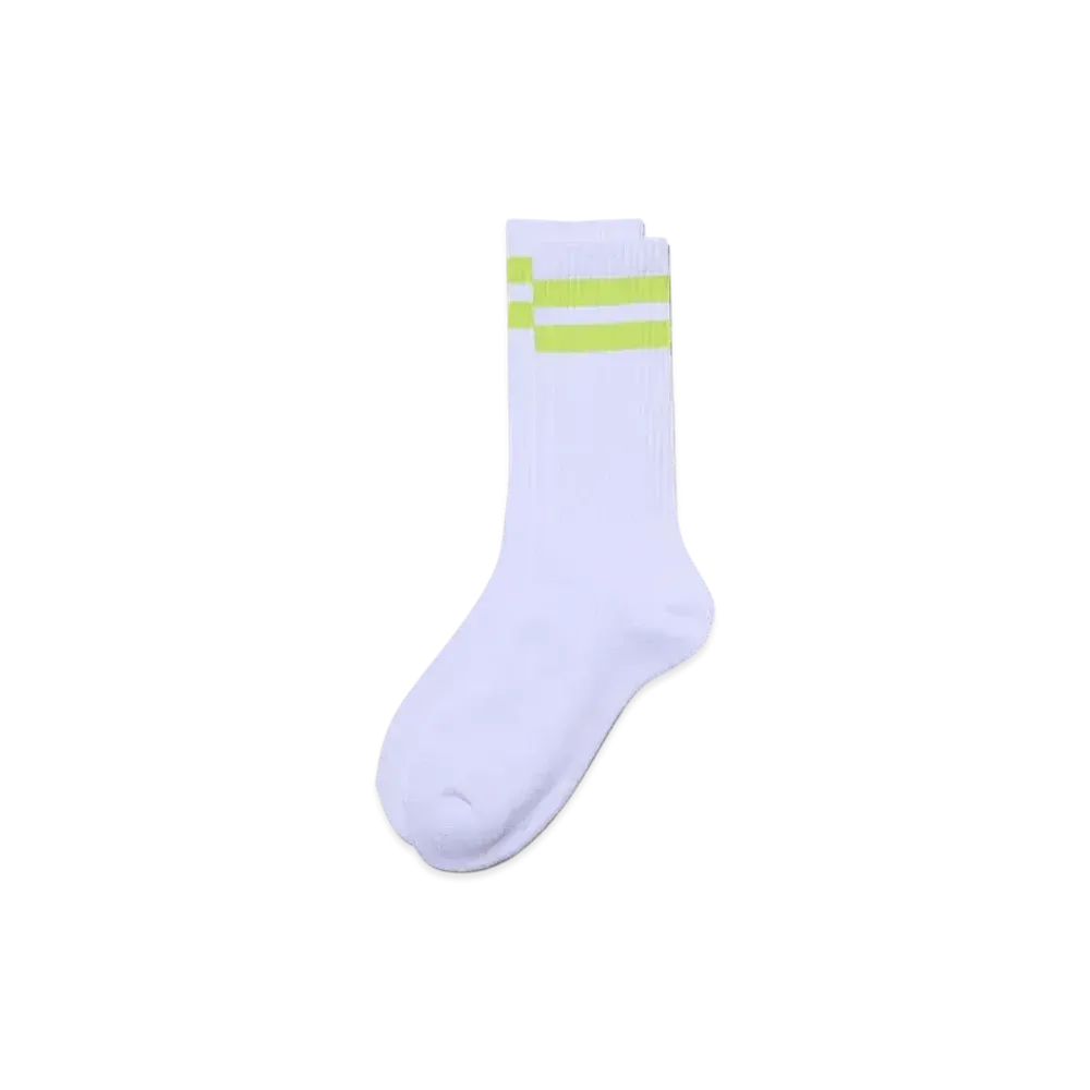 FreshService 2-Pack Line Crew Socks "Yellow"