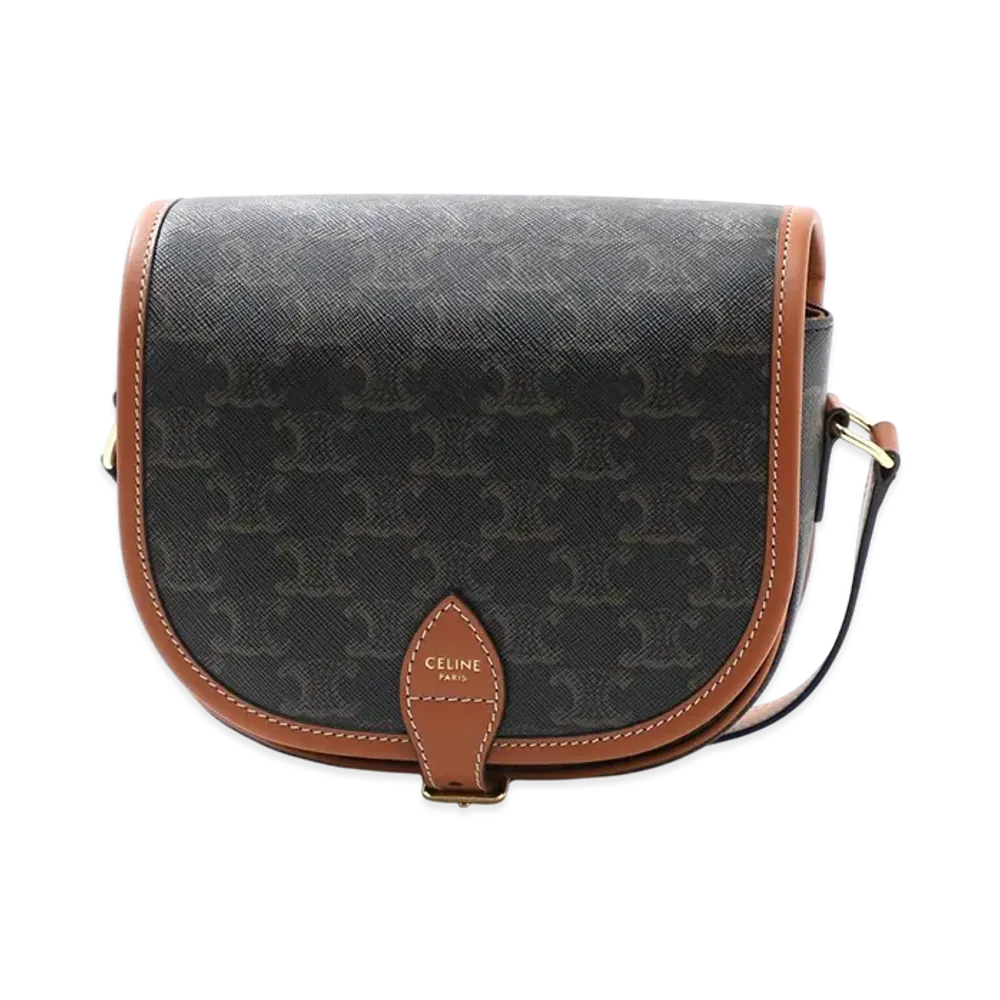 CELINE Folco Medium Triomphe Canvas "Tan"