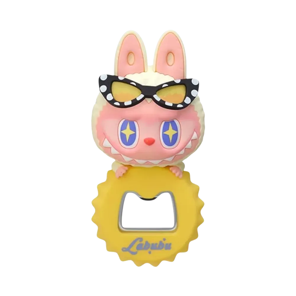 POP MART The Monsters Jump Into Summer Series Labubu (Sparkling Summer) Bottle Opener Fridge Magnet