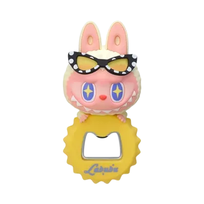 POP MART The Monsters Jump Into Summer Series Labubu (Sparkling Summer) Bottle Opener Fridge Magnet