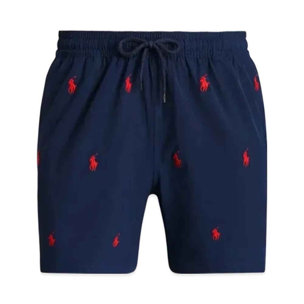 Polo Ralph Lauren Traveler Pony Swim Short Mid Trunk "Navy"