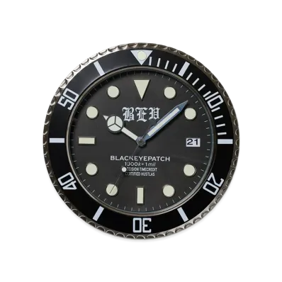 BlackEyePatch OE Dial Wall Clock "Black"