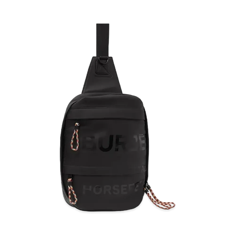 Burberry Horseferry Print Coated Canvas Backpack "Black"