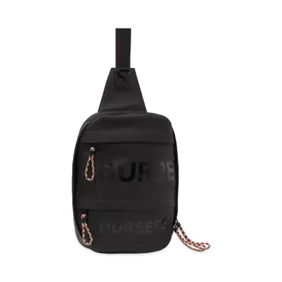 Burberry Horseferry Print Coated Canvas Backpack "Black"