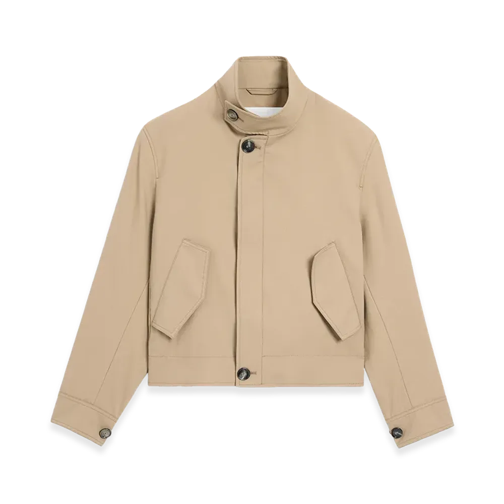 AMI PARIS New Wool Harrington Jacket "Beige"
