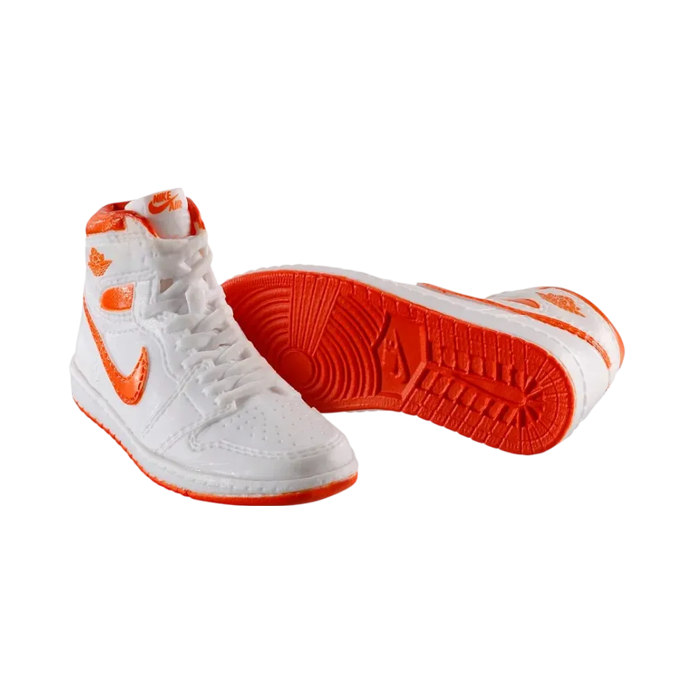 BANDAI NIKE Air Jordan 1 High 85 MINIATURE COLLECTION Metallic Orange (White/Met Orange)