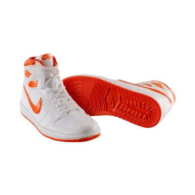 BANDAI NIKE Air Jordan 1 High 85 MINIATURE COLLECTION Metallic Orange (White/Met Orange)