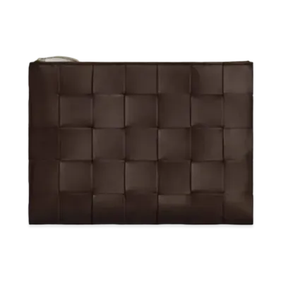 Bottega Veneta Medium Cassette Flat Pouch "Fondente"