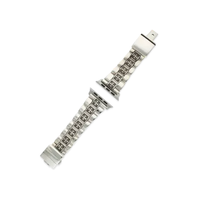 Chrome Hearts Flat APL 44mm CH Plus Apple Watch Band "Silver"
