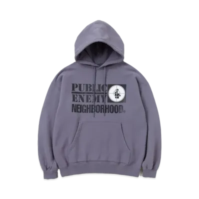 NEIGHBORHOOD x PUBLIC ENEMY x MAJESTIC Sweatparka LS "Gray"