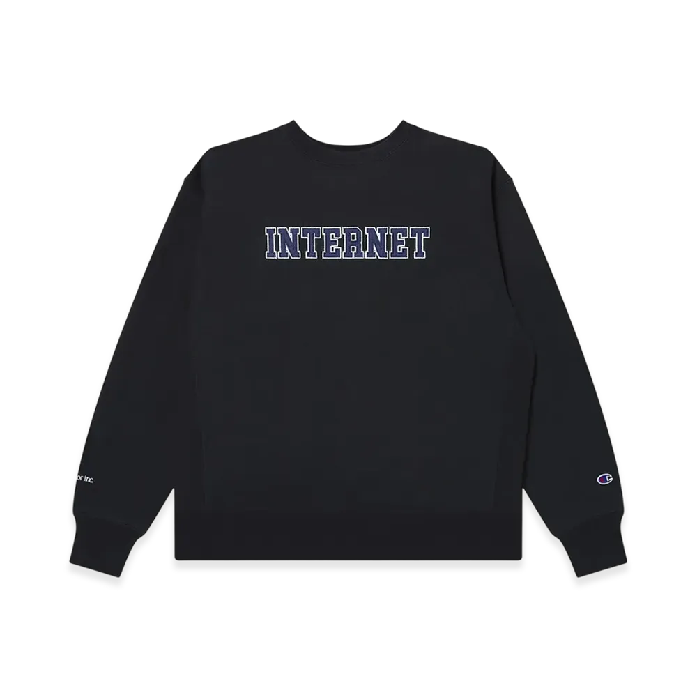 Mercedes Anchor inc. x Champion Reverse Weave Internet Crew Sweat "Black"