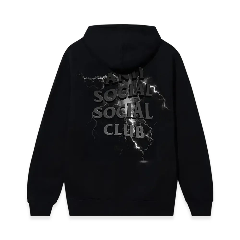 ANTI SOCIAL SOCIAL CLUB I FEEL NUMB Bolt From The Blue Zip Hoodie "Black"