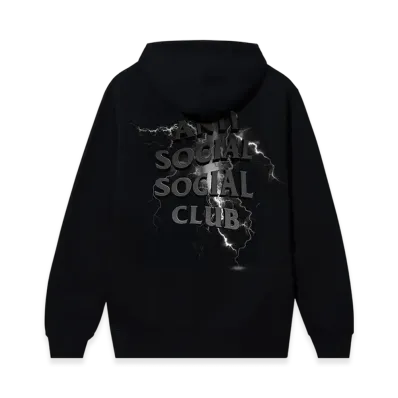 ANTI SOCIAL SOCIAL CLUB I FEEL NUMB Bolt From The Blue Zip Hoodie "Black"